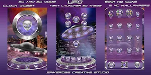 UFO 3D Next Launcher theme Screenshot 0