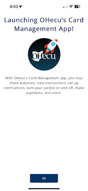 OHecu Card Management Screenshot 0