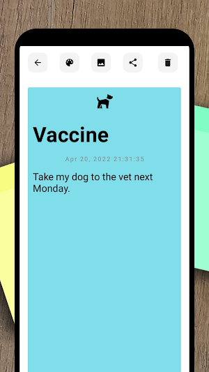 Colorful notepad Screenshot 2