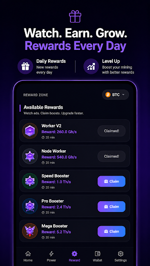 HashMine - Crypto Cloud Mining Screenshot 3