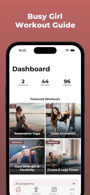 Busy Girl Workouts Screenshot 0