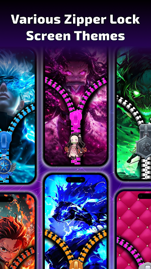 Zipper Lock Screen Wallpaper Screenshot 3