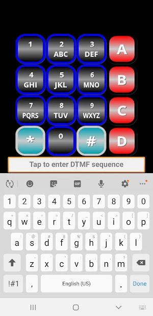 16 Tone DTMF Generator Keypad 1234567890*#ABCD1750 Screenshot 2