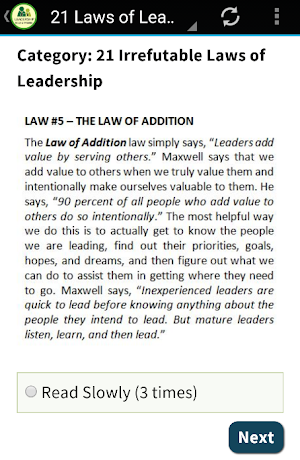 Leadership Skills Training Screenshot 2