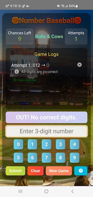 Number Baseball Screenshot 0