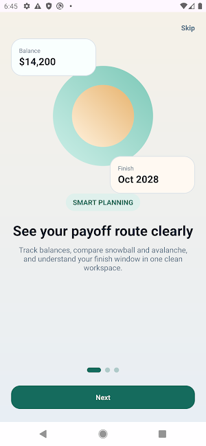 Debt Compass: Payoff Planner Screenshot 0
