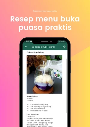 Resep menu buka puasa praktis Screenshot 3