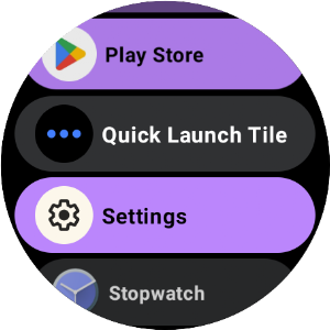 WearOS Quick Launch Tile Screenshot 1