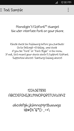 Egg9MyStoryL™ Latin FlipFont Screenshot 2