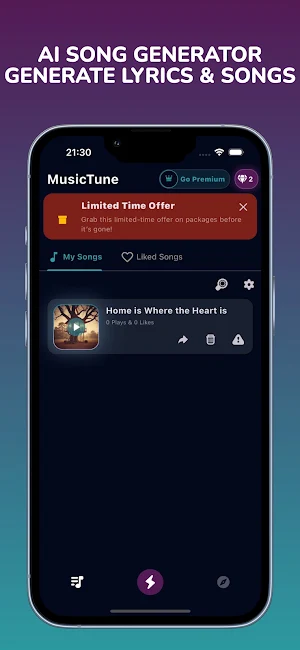 MusicTune AI - Song Generator Screenshot 0