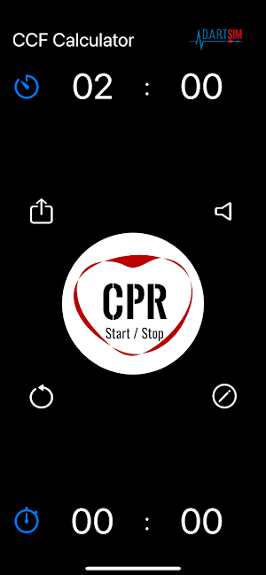 Chest Compression Fraction Timer for CPR Training Screenshot 0