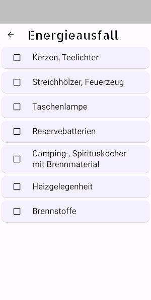 Be Prepared Screenshot 2