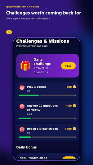 QuizzyWorld: Trivia & Culture Screenshot 2