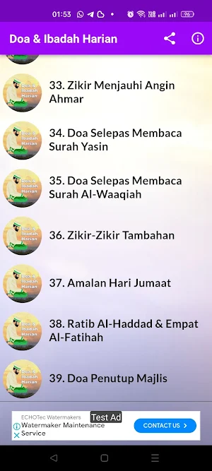 Doa Amalan & Ibadah Harian Screenshot 1