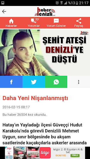 Haber Denizli Screenshot 3