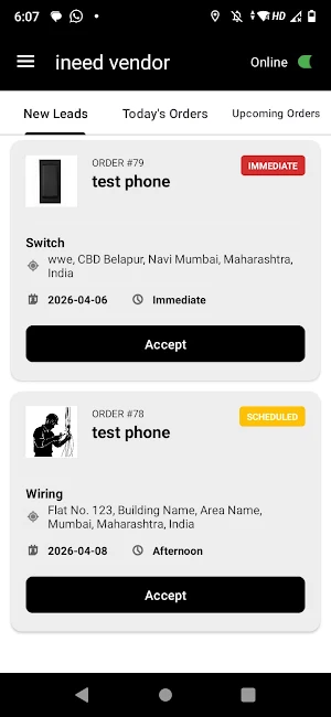 iNeed Specialist - for Vendors Screenshot 3
