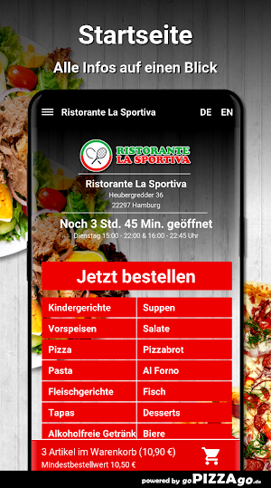 Ristorante La Sportiva Hamburg Screenshot 1