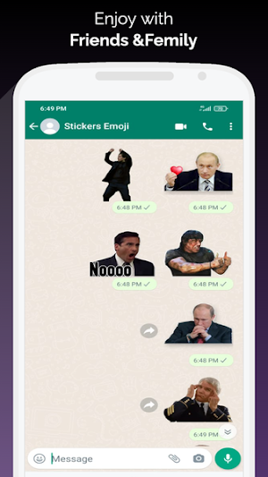 stickers for text messages Screenshot 1