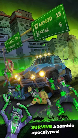 rUNDEAD: Zombie Road Rage Screenshot 0