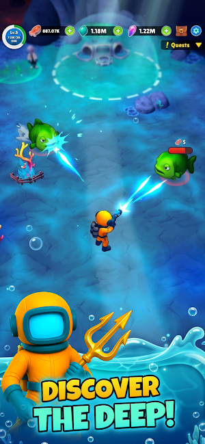 Aqua Hero : Deep Survival Screenshot 0