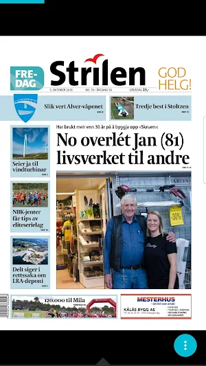 Strilen eAvis Screenshot 1