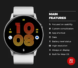 Beauty Orange Fire Watch Face Screenshot 1