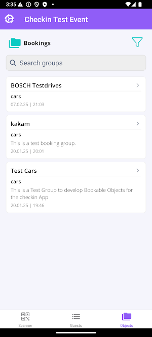 AirLST Suite Checkin Screenshot 1