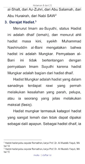 Hadist Dhaif Seputar Ramadhan Screenshot 3