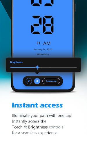 Huge Digital Fullscreen Clock Screenshot 3