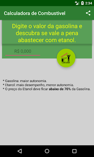 Calculadora de Combustível - E Screenshot 0