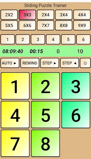 Sliding Number Puzzle Trainer Screenshot 2