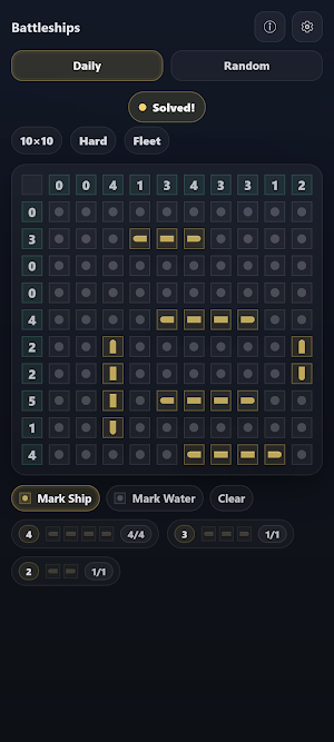 Battleships - Logic Puzzle Screenshot 1