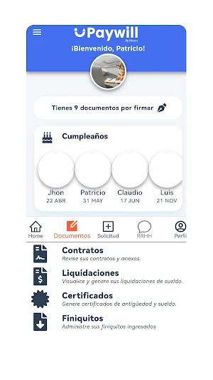 Paywill Screenshot 1