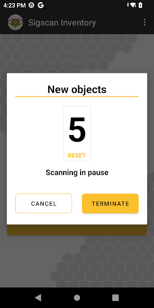 Sigscan Inventory Screenshot 2