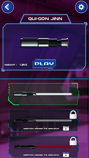 Lightsaber Red Laser Gun Games Screenshot 2