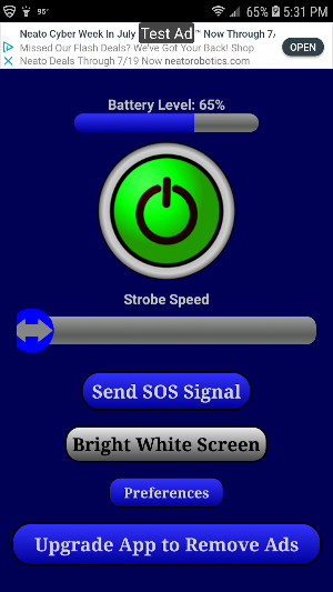 Smart Safe Dual Mode LED Flashlight Torch Screenshot 1