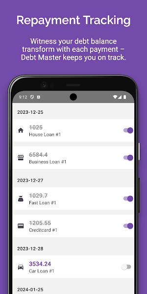 Debt Tracker Master Screenshot 3