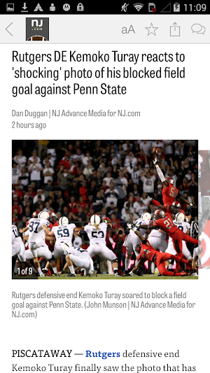 NJ.com: Rutgers Football News Screenshot 2