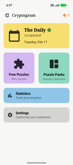 Cryptogram - Word Puzzle Game Screenshot 0