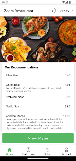 Zeera Restaurant Screenshot 1