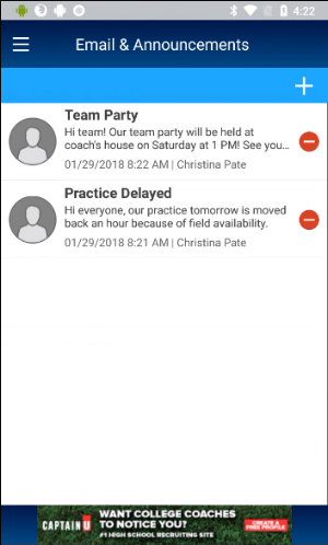 Sports Team Connect Screenshot 2