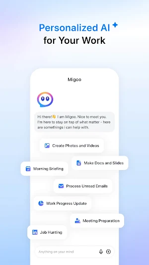 Migoo–Personalized AI For You Screenshot 0