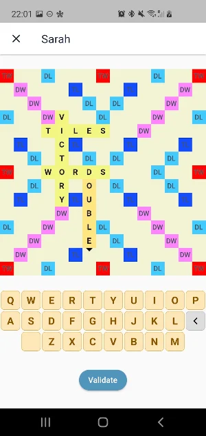 Score Keeper for Word Games Screenshot 1