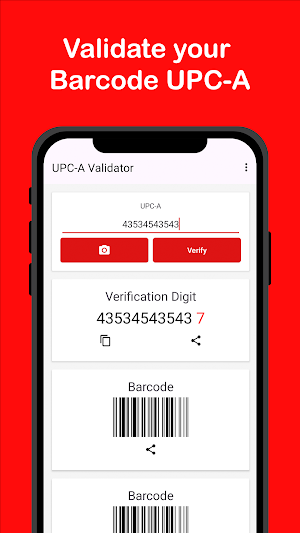 UPC-A Validator Screenshot 0