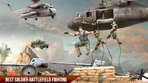 Army Battlefield Kung Fu Karate Fighting Screenshot 0