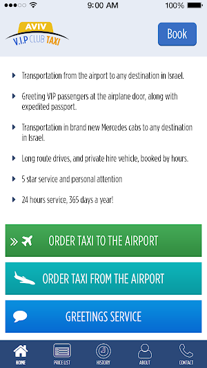 AVIV V.I.P TAXI to Airport Screenshot 0