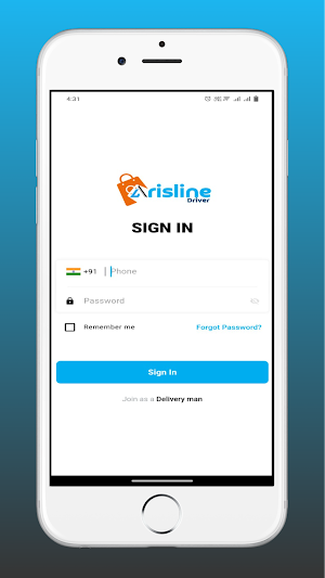 Arisline Rider App Screenshot 1