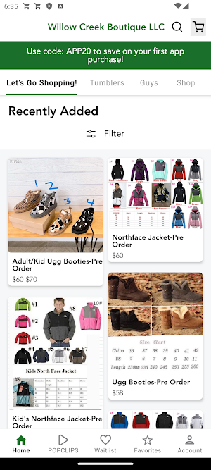 Willow Creek Boutique LLC Screenshot 0