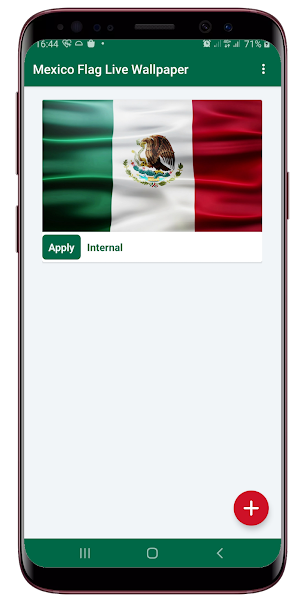 Mexico Flag Live Wallpaper Screenshot 0