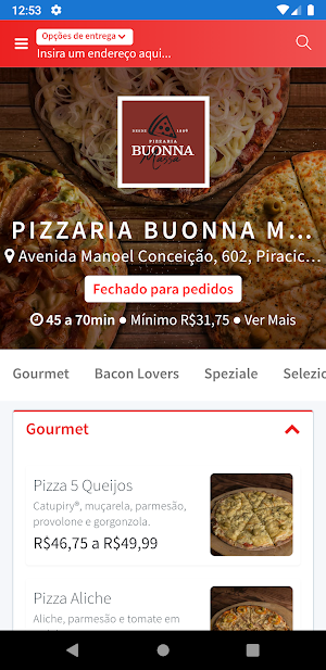Pizzaria Buonna Massa Loja 2 Screenshot 0
